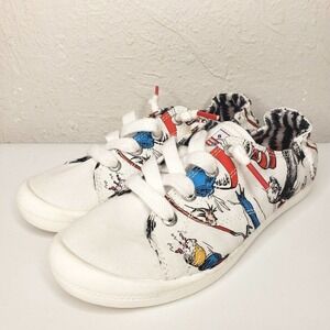 BOBS By Skechers Beach Bingo Things Fall Dr Seuss White Multi Sneakers